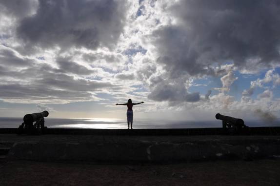 Magnífico final de tarde em Brimstone Hill, na ilha de St. Kitts - Caribe
